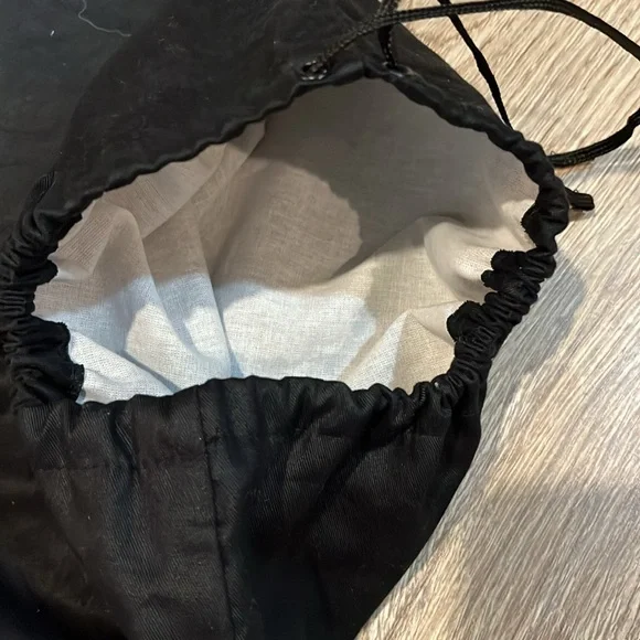 YSL Yves Saint Laurent Classic Black Pouch Dustbag Jewelry Belt Pouch 13X10 - Picture 6 of 6